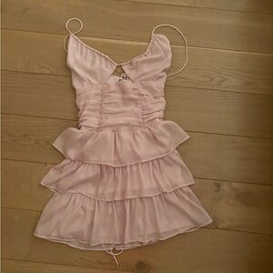 Lucy in the Sky Purple Ruffle Dress (Size Small)